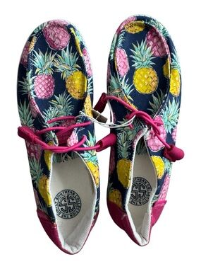 Simply Southern Slip On Shoes Pineapple Print Size 7